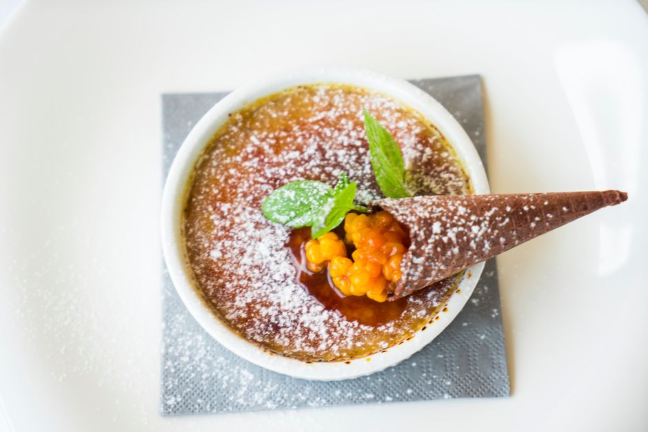 Crème brûlée avec sa croûte caramélisée