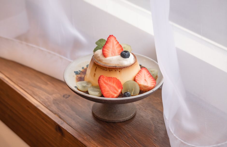 Crème Sablé Fraise avec des fraises fraîches