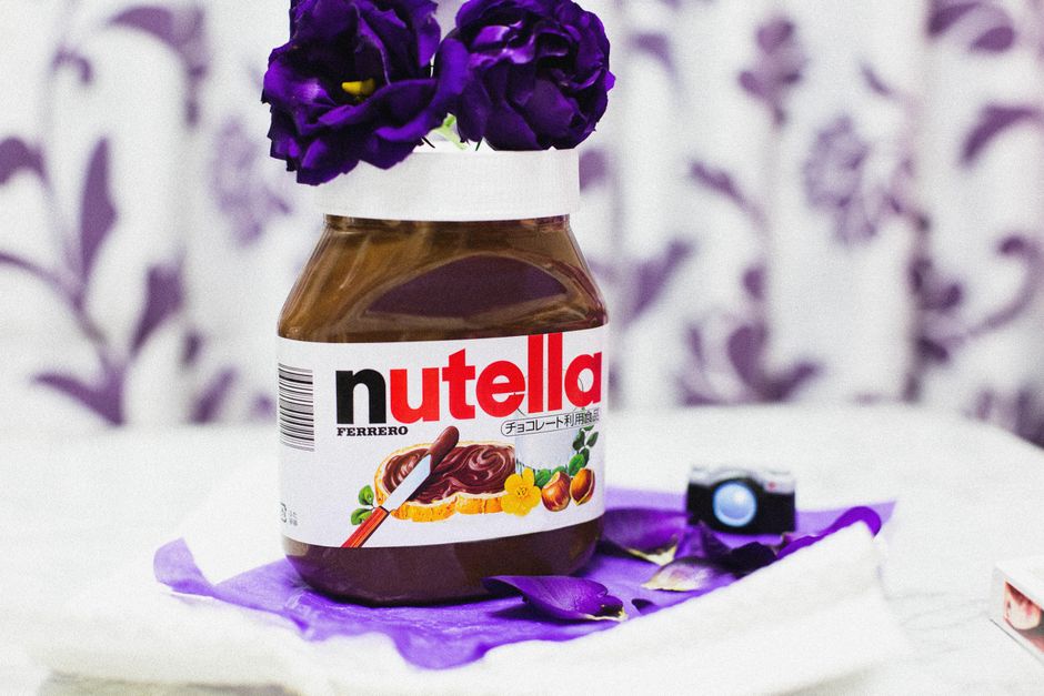 Entremets au Nutella avec glaçage miroir au chocolat